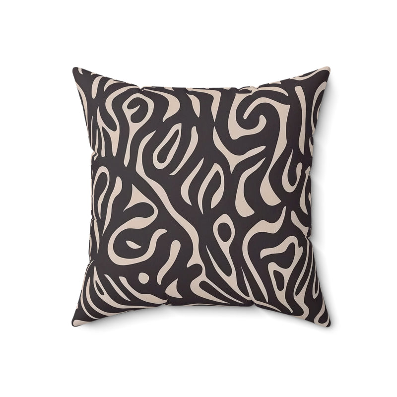 Noir Swirl Pillow