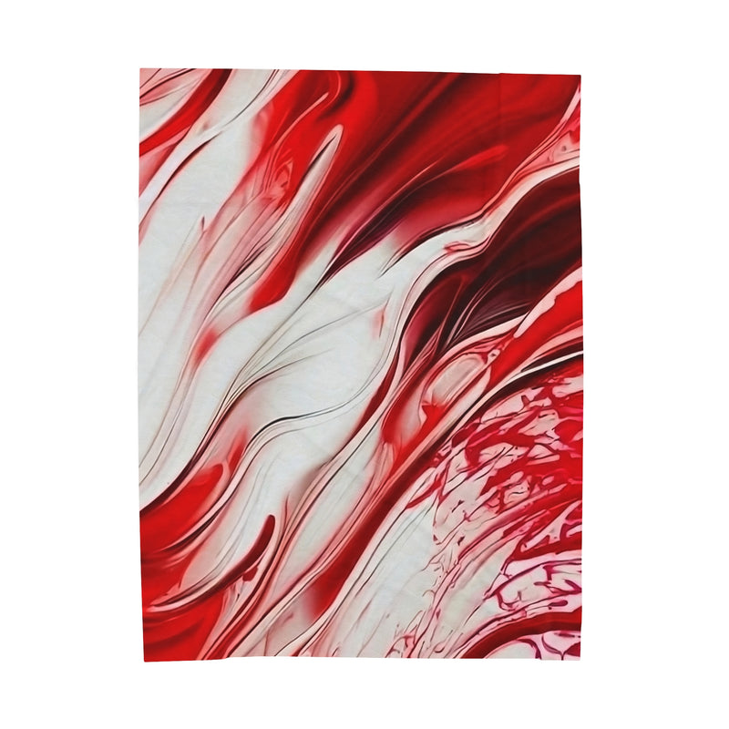 Fire Waves Velveteen Plush Blanket