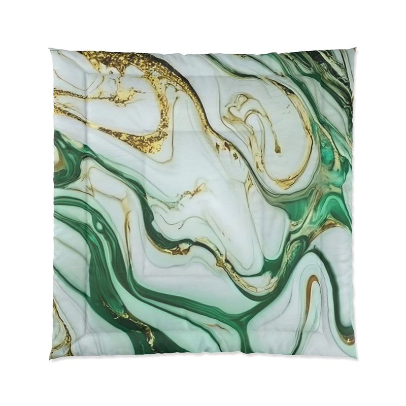 Green Marble Comforter