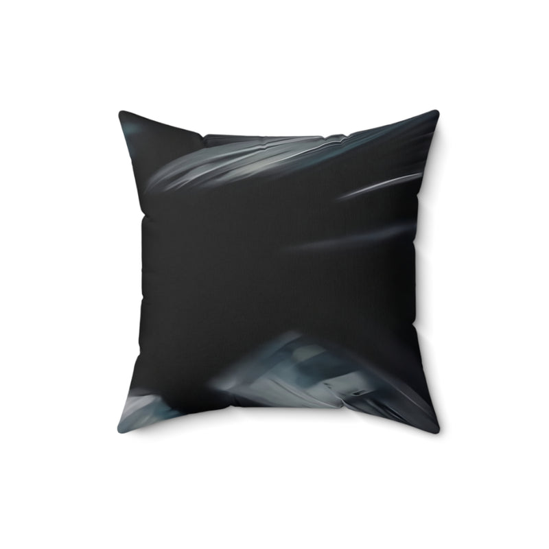 Nightfall Lines Spun Polyester Square Pillow