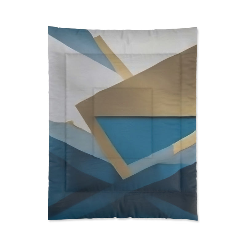 Gold Blue Arquitect Comforter