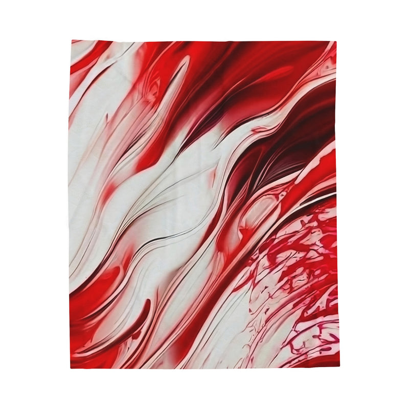 Fire Waves Velveteen Plush Blanket