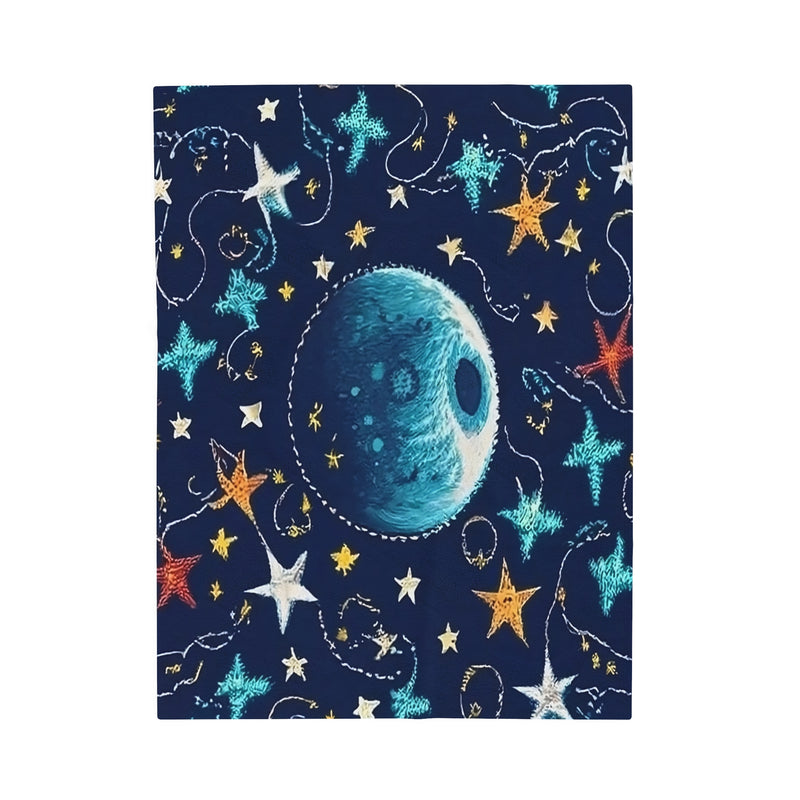 Galactic Dreams Velveteen Plush Blanket