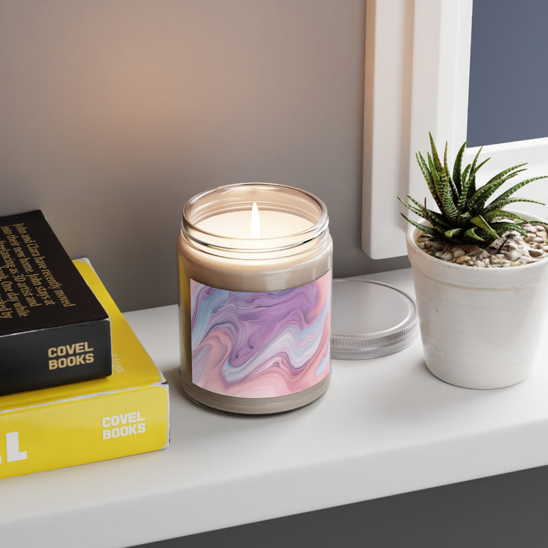 Cotton Candy Swirl Scented Candles