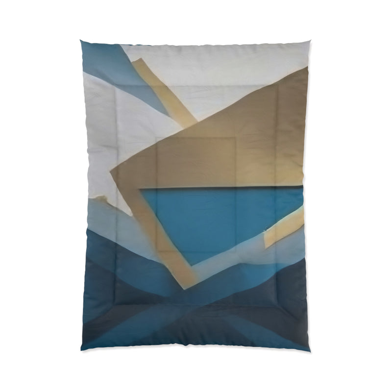 Gold Blue Arquitect Comforter