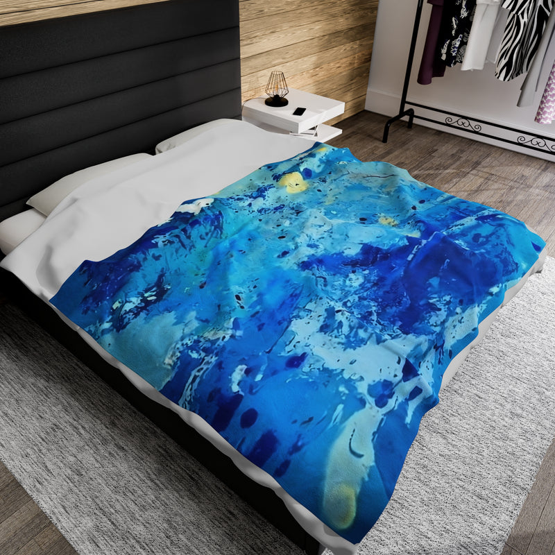 Water Splash Velveteen Plush Blanket