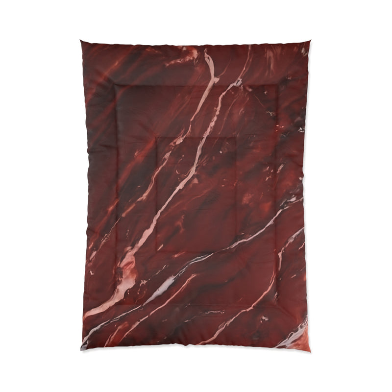 Red Marble Comforter