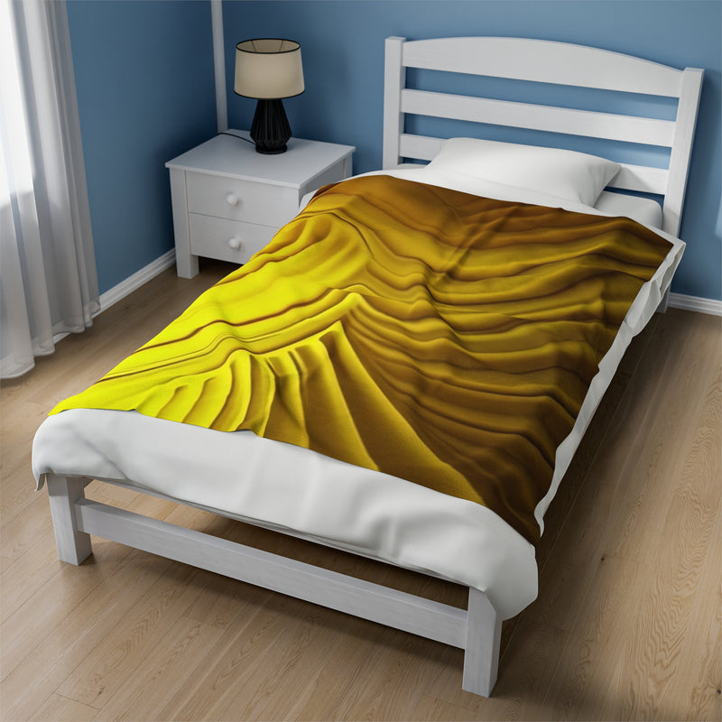 Sunshine Velveteen Plush Blanket