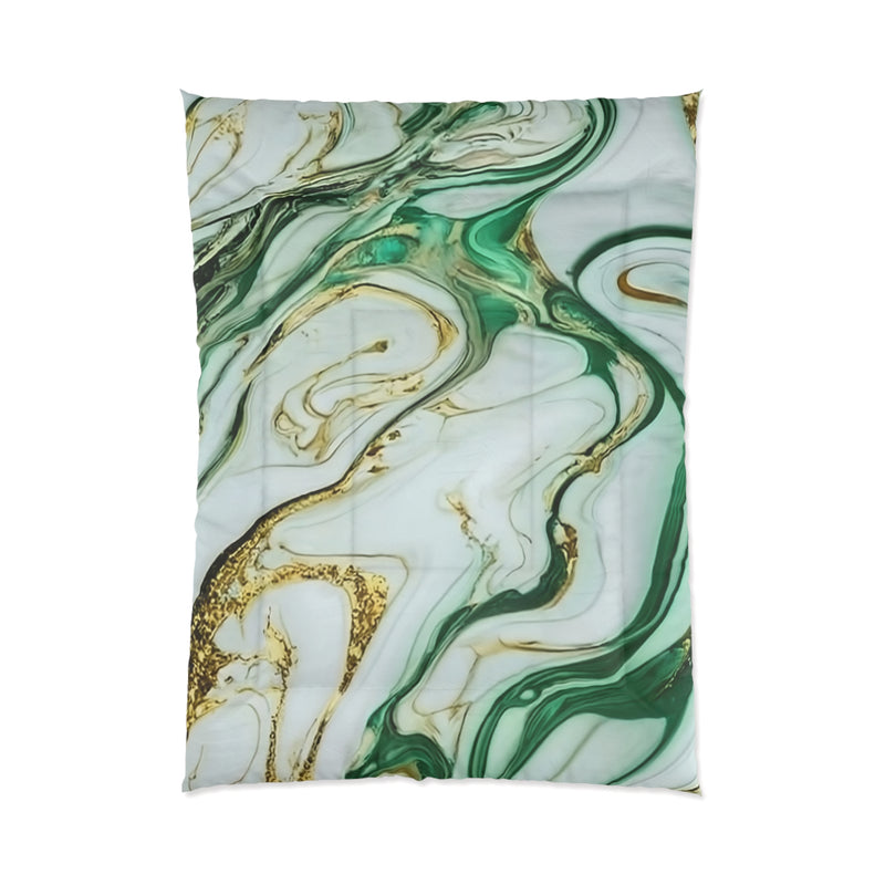 Green Marble Comforter