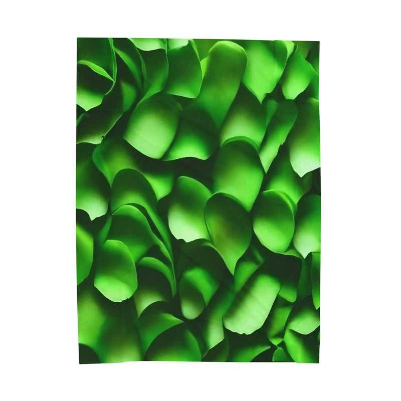 Leafy Haven Velveteen Plush Blanket