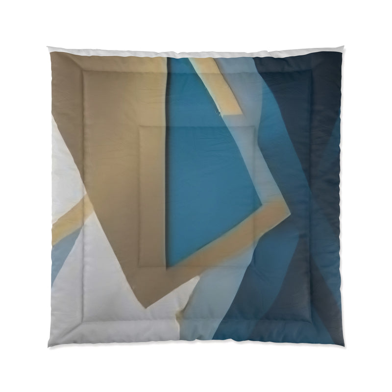 Gold Blue Arquitect Comforter