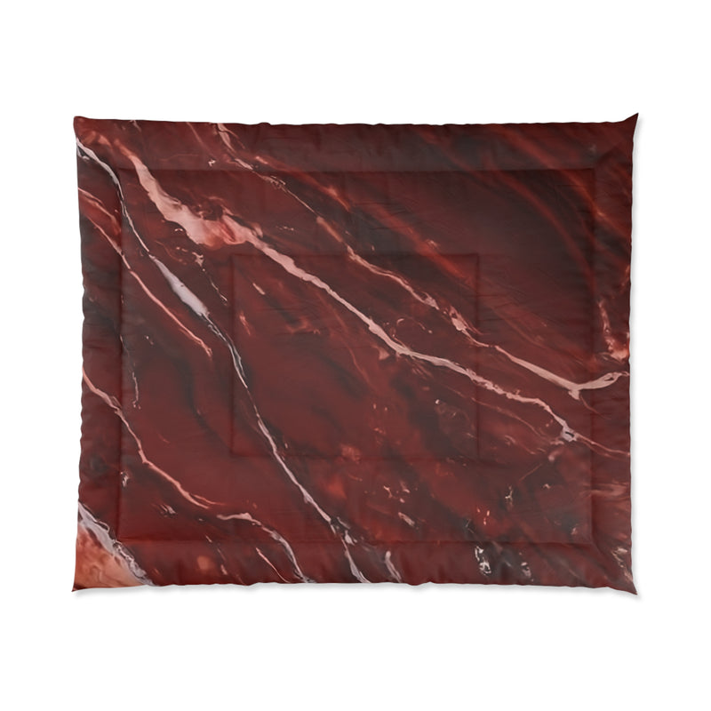 Red Marble Comforter