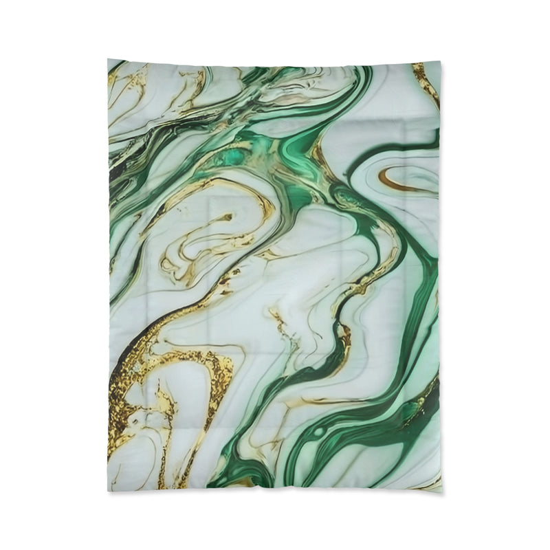 Green Marble Comforter