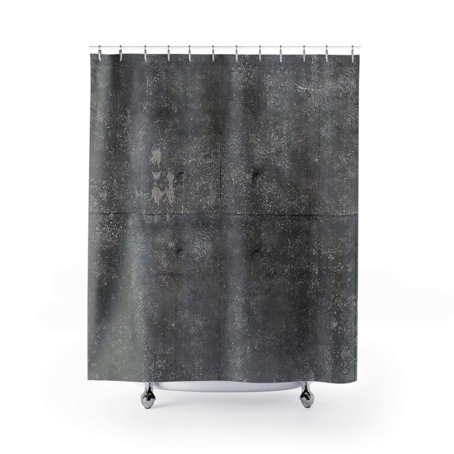 Slate Shadow Shower Curtain