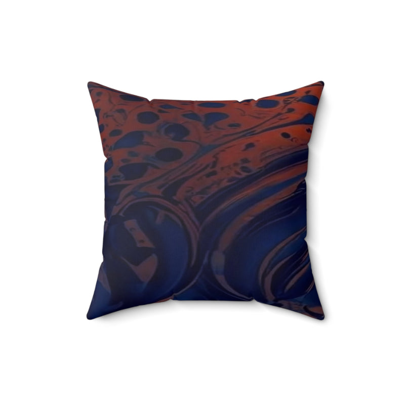 Aqua Dunes Spun Polyester Square Pillow