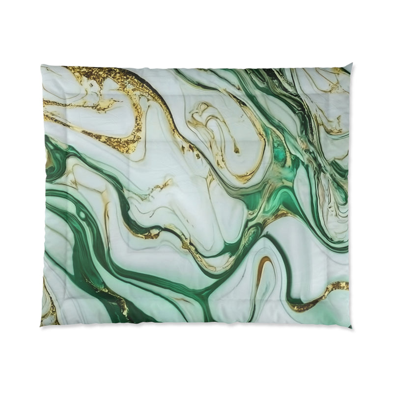 Green Marble Comforter