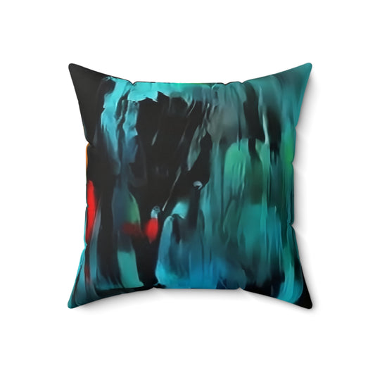 Dual-Hue Dreamer Spun Polyester Square Pillow