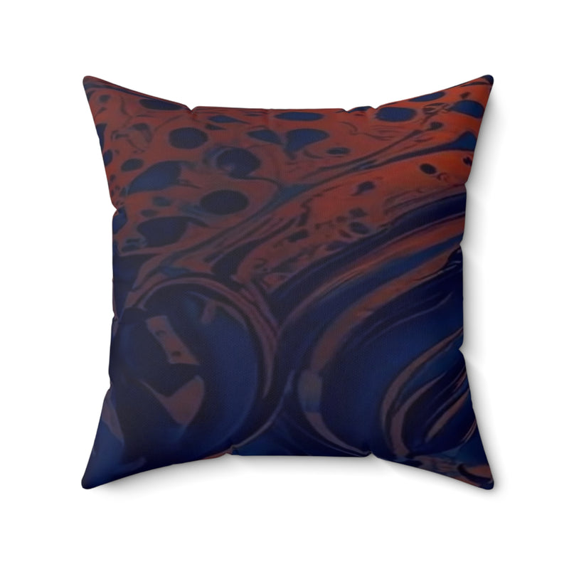 Aqua Dunes Spun Polyester Square Pillow