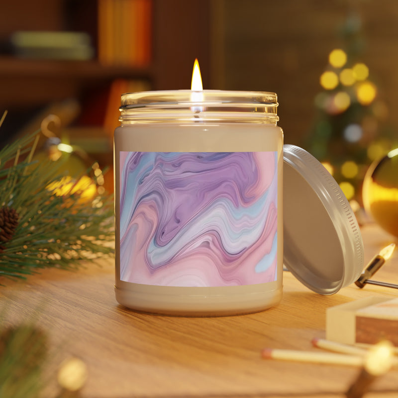 Cotton Candy Swirl Scented Candles