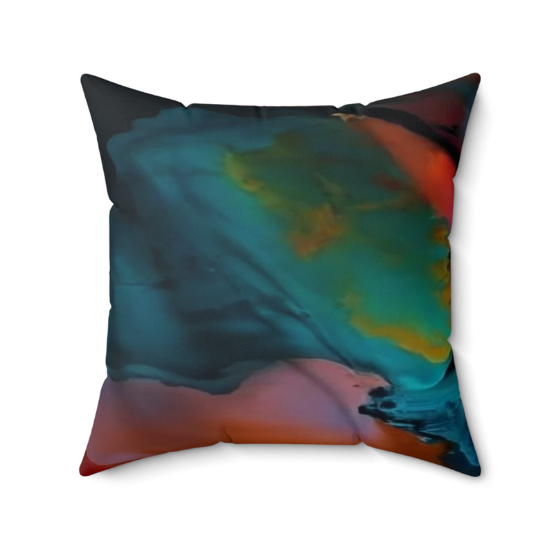 Abstract Masterpiece Spun Polyester Square Pillow