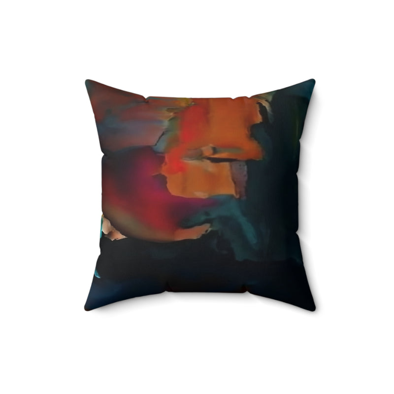 Abstract Masterpiece Spun Polyester Square Pillow