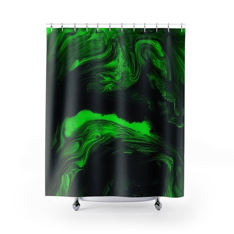 Mossy Swirl Shower Curtains