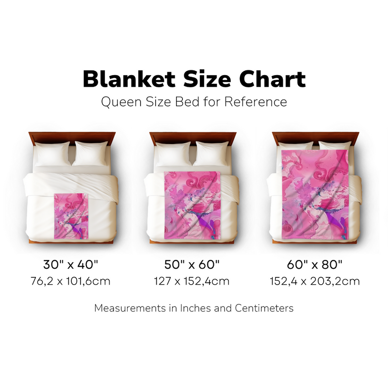 Pink Orchid Velveteen Plush Blanket