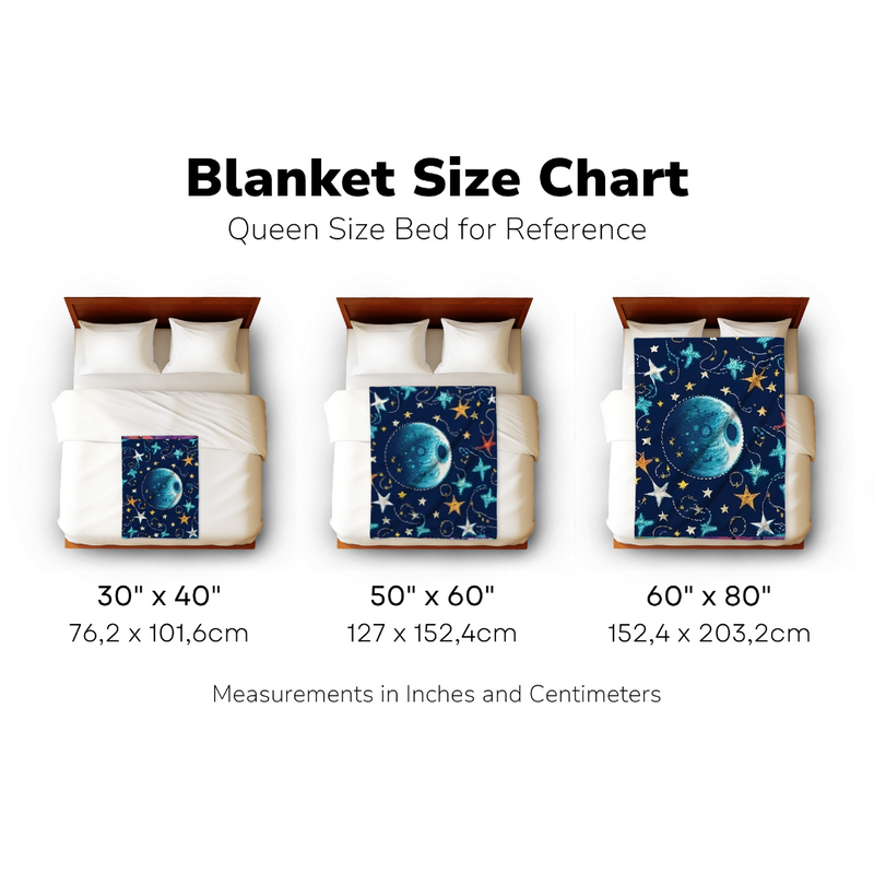 Galactic Dreams Velveteen Plush Blanket