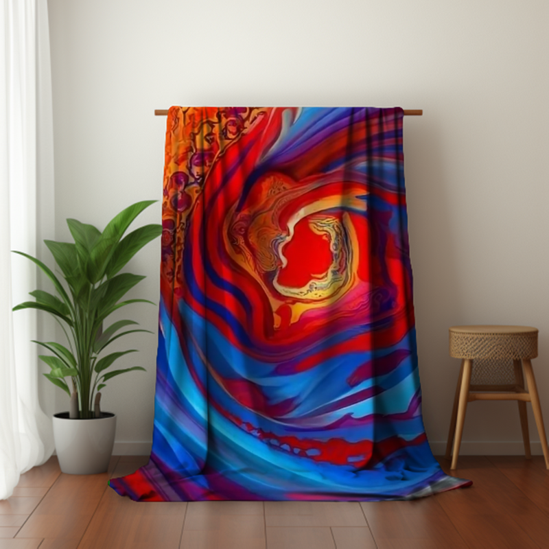 Dragon's Embrace Velveteen Plush Blanket