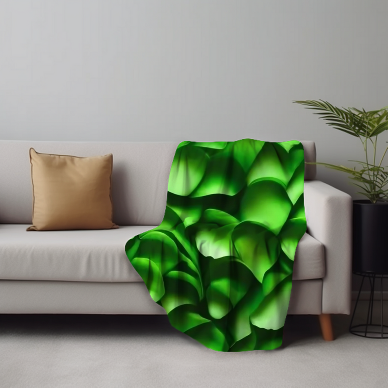 Leafy Haven Velveteen Plush Blanket